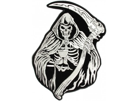 Reaper with Sand Clock Large Back Patch