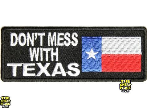 don't mess with texas, texas patches