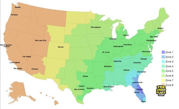 usps zone maps for 32119