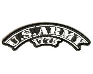 US Army 1775 Black White Rocker