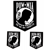 POW MIA You Are Not Forgotten Sticker