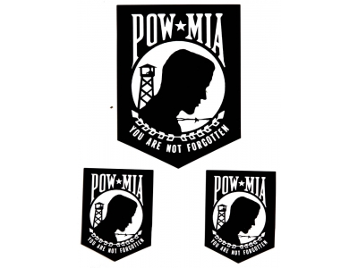 POW MIA You Are Not Forgotten Sticker
