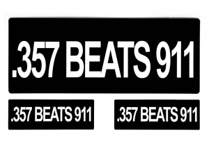 357 Beats 911 Sticker