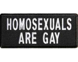 Homosexuals Are Gay Patch