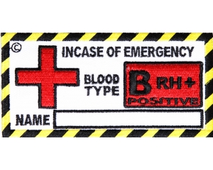 Blood Group B Positive Patch