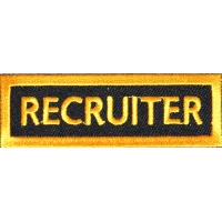 Recruiter Patch Yellow Recruiter Patch Yellow