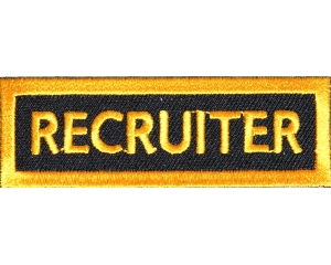 Recruiter Patch Yellow