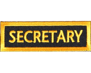 Secretary Patch Yellow