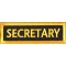 Secretary Patch Yellow