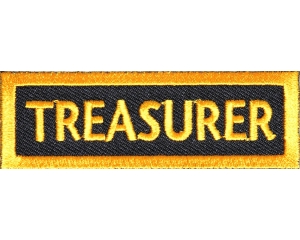 Treasurer Patch Yellow