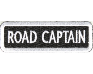 Road Captain Patch White