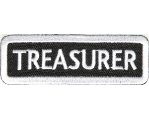 Treasurer Patch White