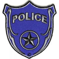 Police Shield Patch | Embroidered Patches Police Shield Patch | Embroidered Patches