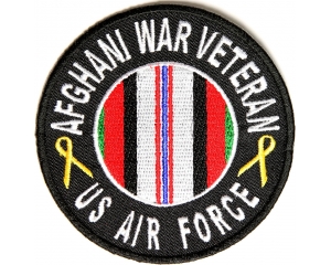 Afghani War Veteran US Air Force Round Patch