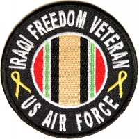 Iraqi Freedom Air Force Vet Patch Round | US Military Veteran Patches