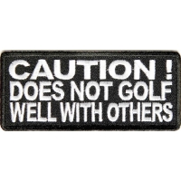 Does Not Golf Well With Others Patch
