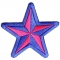 Pink Blue Star Patch