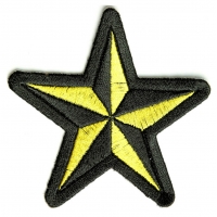Black And Yellow Star Patch | Embroidered Patches