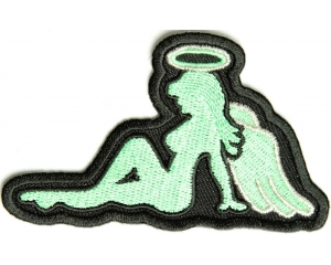 Teal Angel Girl Patch