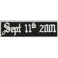 Sept 11 2001 Patch Old English | Embroidered Patches Sept 11 2001 Patch Old English | Embroidered Patches