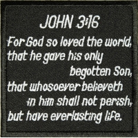 John 3 16 Patch John 3 16 Patch