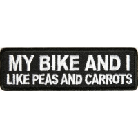 My Bike And I Like Peas And Carrots Patch My Bike And I Like Peas And Carrots Patch