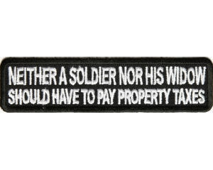 A Soldier Nor His Widow Patch