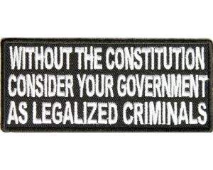 Without The Constitution Patch | US Military Veteran Patches