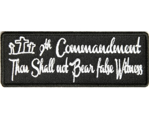 9th Commandment Patch