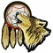 Howling Wolf Dreamcatcher Patch Medium