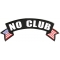 No Club Flag Rocker Patch