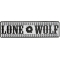 Reflective Lone Wolf Embroidered Iron on Patch