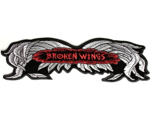 Broken Wings Biker Vest Patch Large | Embroidered Patches