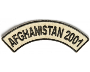 Afghanistan 2001 Rocker Patch | US Afghan War Military Veteran Patches
