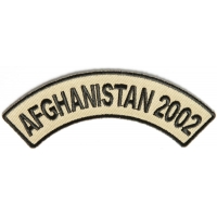 Afghanistan 2002 Rocker Patch Afghanistan 2002 Rocker Patch