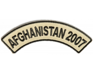 Afghanistan 2007 Rocker Patch | US Afghan War Military Veteran Patches