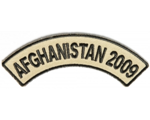 Afghanistan 2009 Rocker Patch | US Afghan War Military Veteran Patches