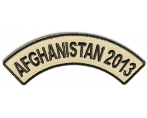Afghanistan 2013 Rocker Patch | US Afghan War Military Veteran Patches