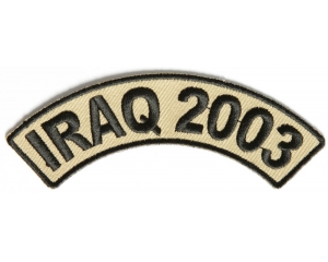 Iraq 2003 Rocker Patch | US Iraq War Military Veteran Patches