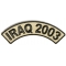 Iraq 2003 Rocker Patch