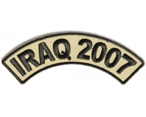 Iraq 2007 Rocker Patch | US Iraq War Military Veteran Patches