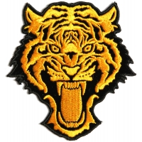 Vicious Tiger Patch Small In Orange | Embroidered Patches Vicious Tiger Patch Small In Orange | Embroidered Patches