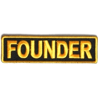 Founder Patch 3.5 Inch Yellow