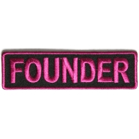 Founder Patch 3.5 Inch Pink | Rank And Title Patches