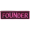 Founder Patch 3.5 Inch Pink