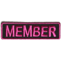 Member Patch 3.5 Inch Pink Member Patch 3.5 Inch Pink
