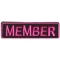 Member Patch 3.5 Inch Pink