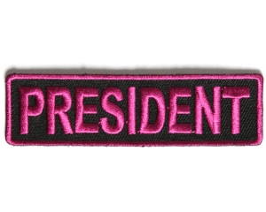 President Patch 3.5 Inch Pink