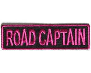 Road Captain Patch 3.5 Inch Pink