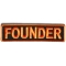 Founder Patch 3.5 Inch Orange